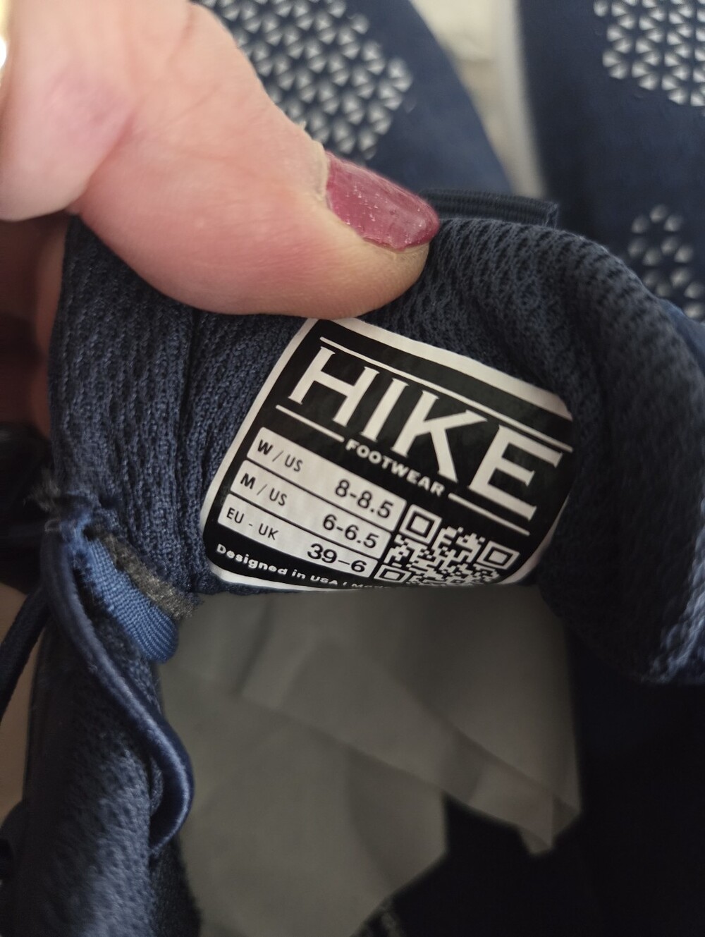 New Hike Barefeet Blue And White Shoes Sz Womens 8 -8.5 - Picture 9 of 9